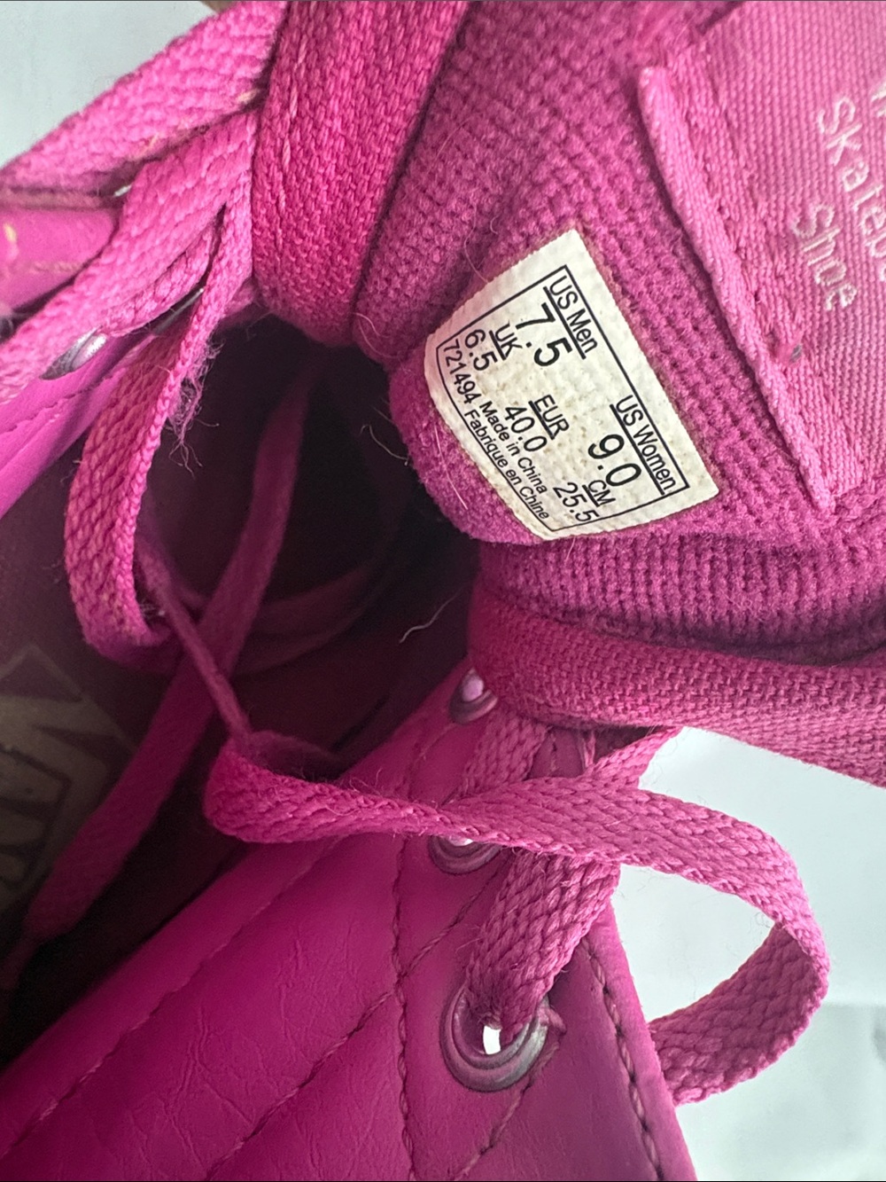 Vans Womens Hightop Shoes Size 9 Pink Sneakers Skateboard - Picture 13 of 13